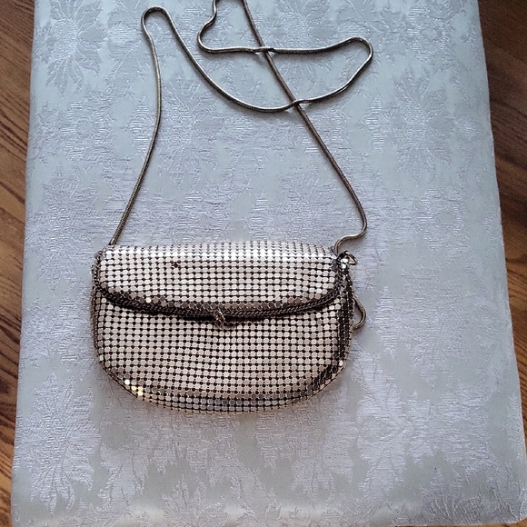 Vintage Rafy Gold Mesh Shoulder Bag - Picture 1 of 7